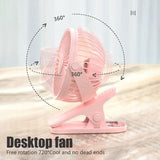 Strong Wind Rotating Portable Clip Fan