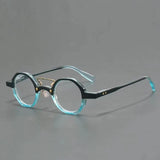 Retro Designer Gradient Small Round Glasses