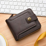 Vintage Style Small PU Leather Men's Wallet