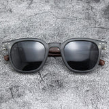 Trendy Wood Grain Vintage Polarized Sunglasses