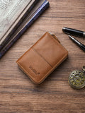 Vintage Cowhide Accordion Leather  Wallet