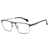 Sleek Premium Full-Frame Metal Eyeglasses