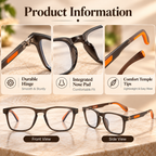Lightweight Flexible Frame Optical Glass