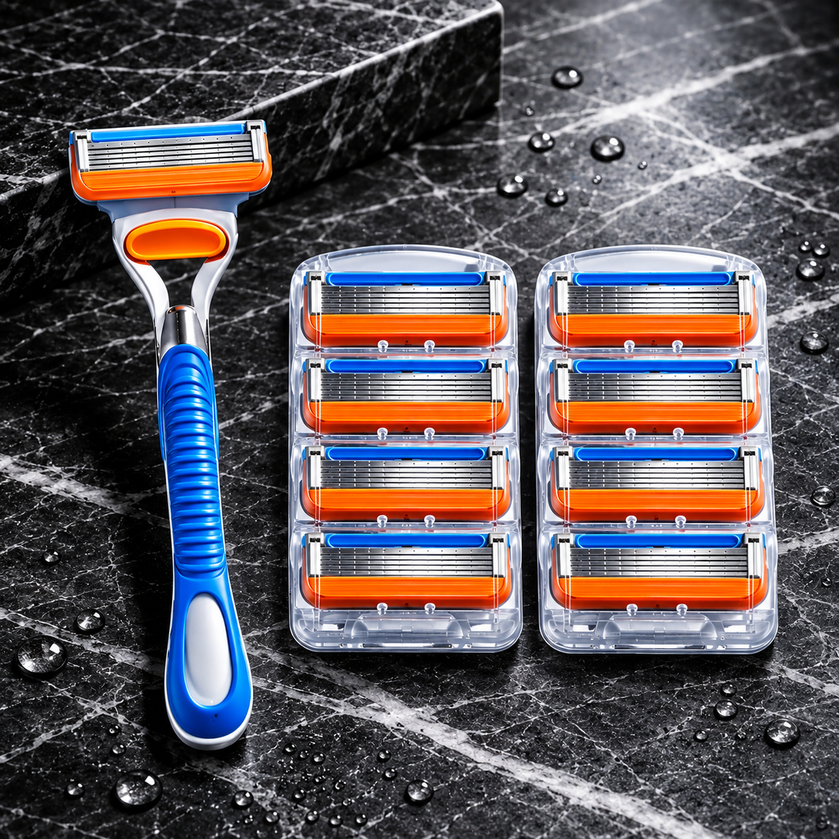 Travel Friendly Five Layer Blade Grip Shaving Razor