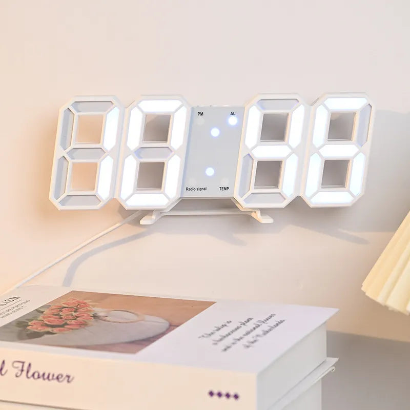 LED Digital Wall Hanging Calendar Thermometer Electronic Digital Clocks
