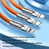 Head Rotating 120W 3 in 1 USB Data Charging Cable