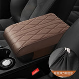 PU Leather lattice Pattern Embroider Car Hand Support