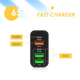 PD65W Multi-Port Fast Charging Adapter