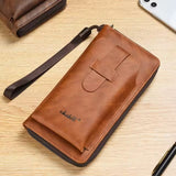 Men's New Fashion Multi-Card Slot Soft Long Wallet