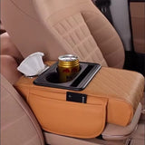 Car Multifunctional Armrest Box With Tissue