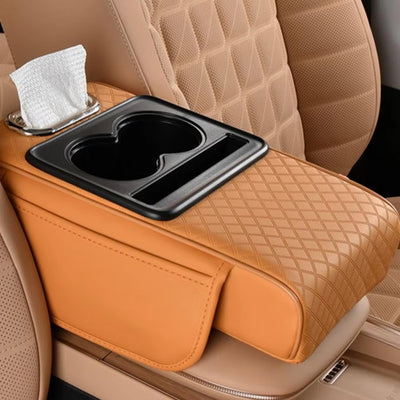 Car Multifunctional Armrest Box With Tissue