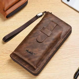 Men's New Fashion Multi-Card Slot Soft Long Wallet