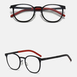 Metal Non-Slip Ultra-Light Retro Round Optical Glasses Frame