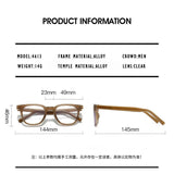 Unisex Full Rim Square TR90 Eyeglasses