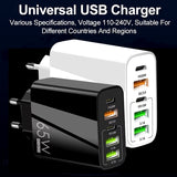 PD65W Multi-Port Fast Charging Adapter