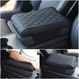 PU Leather lattice Pattern Embroider Car Hand Support