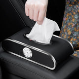 Car creative instrument panel tissue box