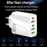 PD65W Multi-Port Fast Charging Adapter