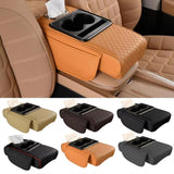 Car Multifunctional Armrest Box With Tissue