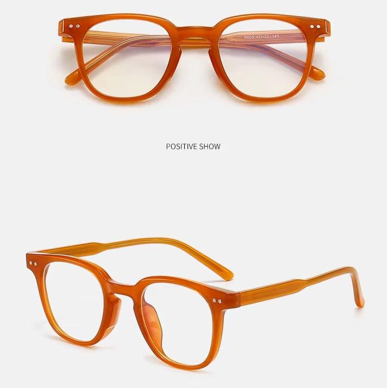 Retro Anti-blue Light Transparent Glasses