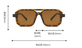 New European Fashion double Beam Pilot Sunglasses