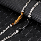 Tiger Eye Retro Titanium Steel Bracelet