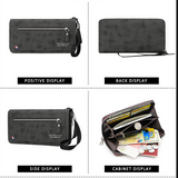 European-Style Zipper Wallet with Multi-Card Slots