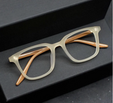 Designer Frosted Square Frame Glasses