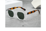 Retro Thick Oval Frame Sunglasses