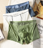 Smooth Ice Silk  Plain Men’s Underwear( set of 04)