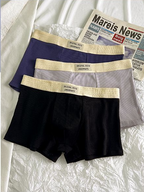 Threaded Contrast Color Men’s Boxer( Set of 04)