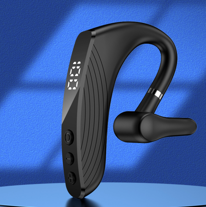 Comfort Fit Long Battery Ear-hook Headset With Display