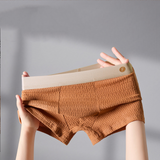Grid Pattern Ice Silk Boxer Briefs  ( Set of 03 )