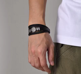 Cross-Border Handmade Braided Leather Wristband
