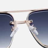Wood Tone Luxe Sunglasses