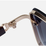 Wood Tone Luxe Sunglasses