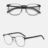 Metal Non-Slip Ultra-Light Retro Round Optical Glasses Frame