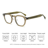 Japanese Retro Square TR90 Optical Glasses