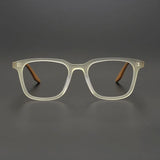 Designer Frosted Square Frame Glasses