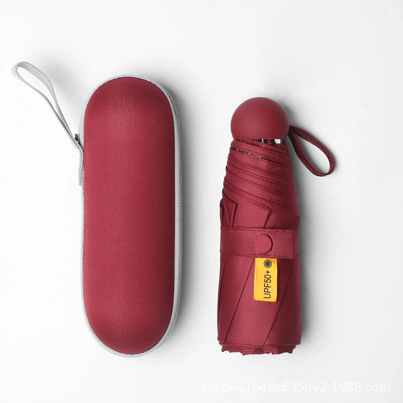 Anti UV Mini Umbrella With Premium Bag