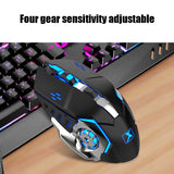 Rechargeable Wireless Gaming Mouse  With RGB Light