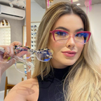 Trendy Color-Changing Cat-Eye Glasses - Tea Bean Flower