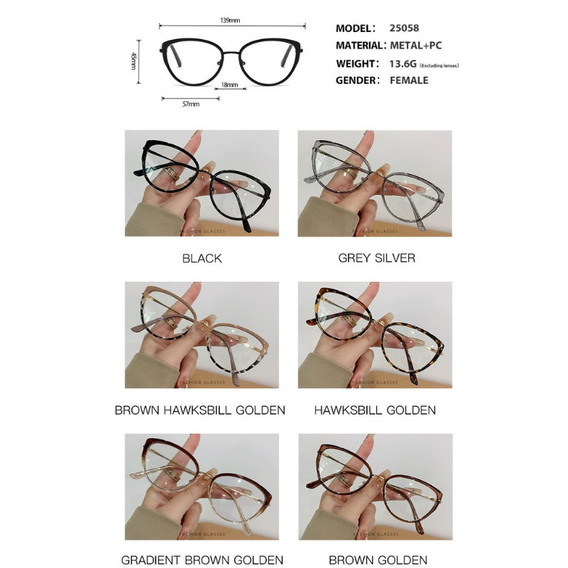 Cross-Border Fashion Photochromic Glasses - Tea Bean Flower