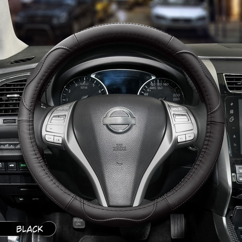 Luxury Genuine Leather Car Steering Cover