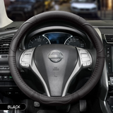 Non-Slip Leather Car Steering Wheel Cover