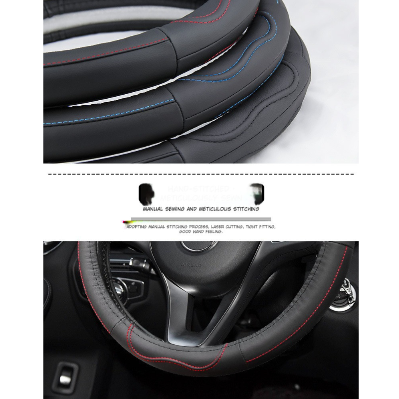 Luxury Genuine Leather Car Steering Cover