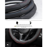 Non-Slip Leather Car Steering Wheel Cover
