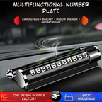 Four-in-One Car Metal Safety Hammer & Number Plate