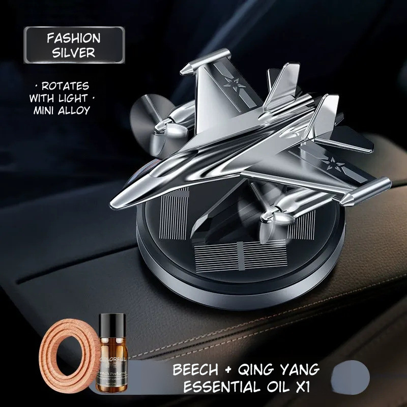 Solar Rotating Aircraft Car Aroma Diffuser