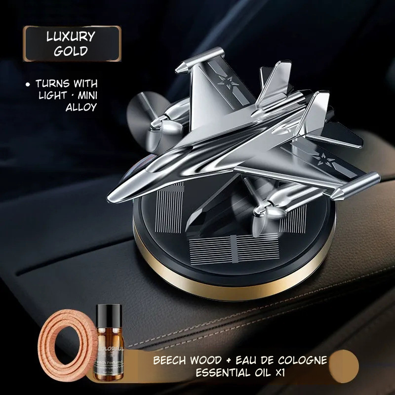 Solar Rotating Aircraft Car Aroma Diffuser